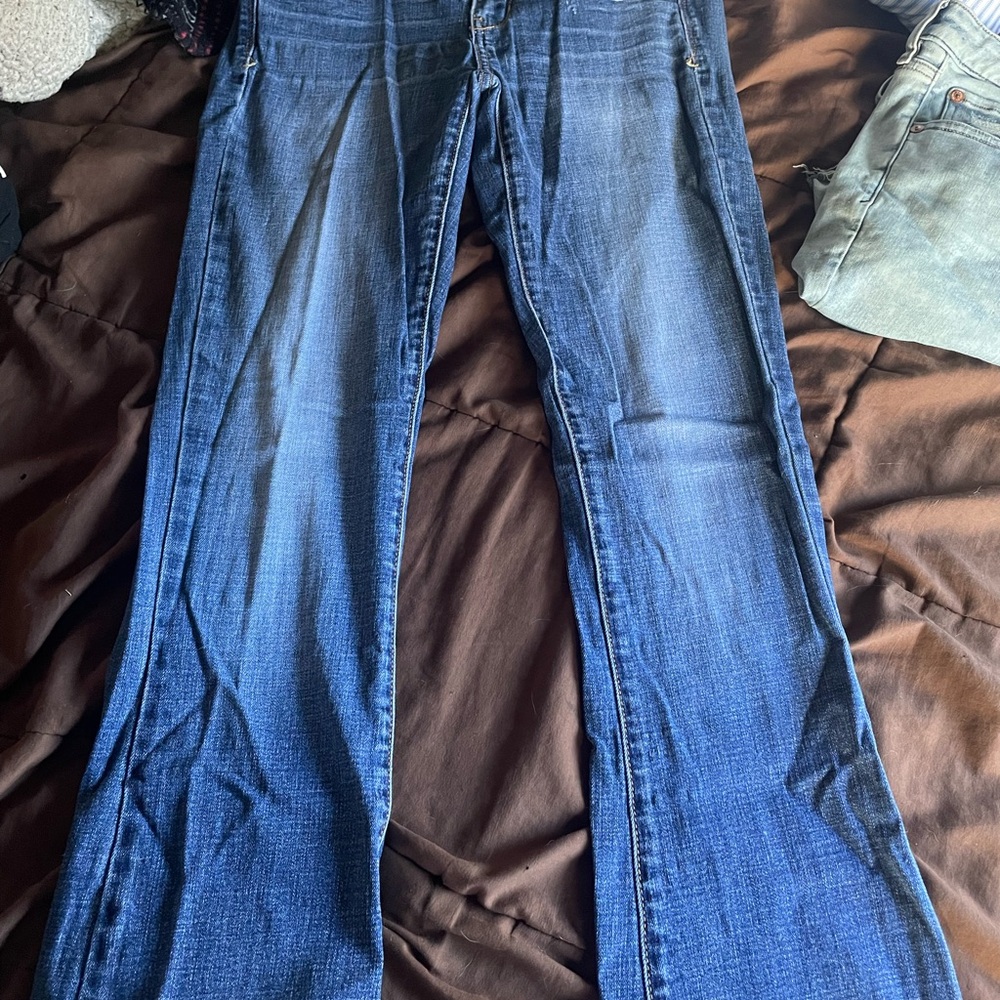 American Eagle Outfitters Dark Blue Flare Jeans